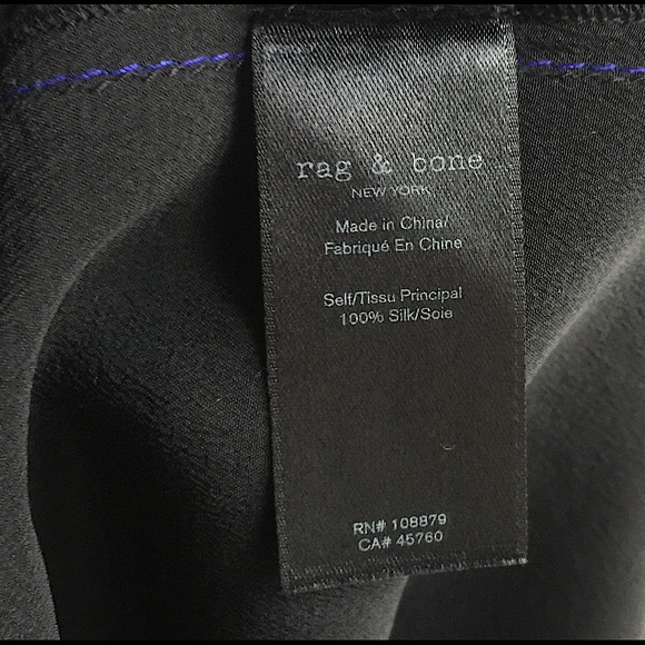 RAG & BONE Shield Silk Blouse - Picture 13 of 13